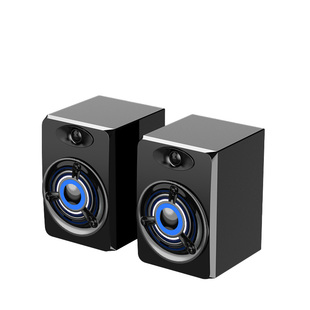 SADA电脑音响迷你小音箱手机家用台式笔记本七彩灯光通用喇叭影响