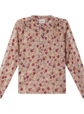 【26早秋新品】MARANT ETOILE MARIA法式印花宽松棉质薄纱衬衫