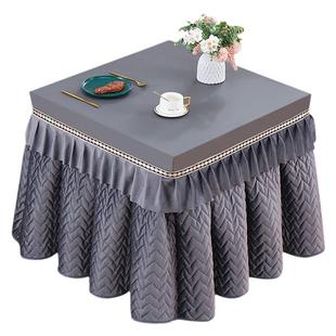 防水盖子冬季电炉罩烤火桌子套被烤火桌布加厚正方形电暖炉取暖