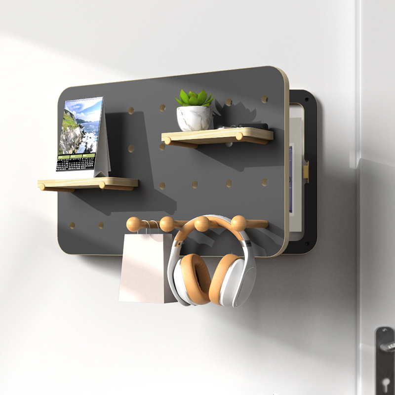 竖款电表箱盒子遮挡壁挂架装饰洞洞板装饰画置物衣架创意挂件客厅