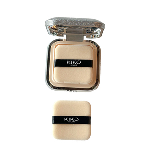 原装KIKO粉饼粉扑替换干湿两用双面植绒散粉扑定妆方形专用干粉扑