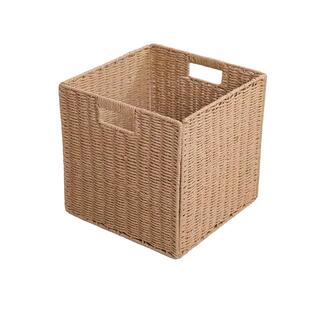 可折叠式收纳筐纸仿藤编收纳盒大号杂物衣服收纳筐学生家用整理筐