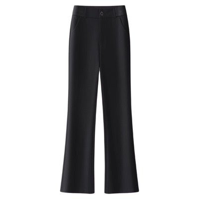 啄木鸟微喇裤女高腰显瘦西装裤