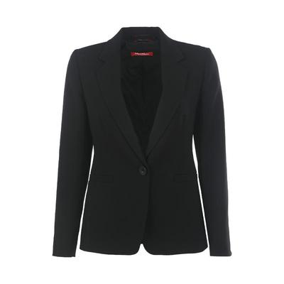 【自营】MaxMara女士纯色一粒扣修身收腰长袖西装外套休闲西便