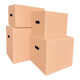 搬家纸箱瓦楞纸箱厂家直销加厚特硬快递纸箱大号带扣手搬家纸箱子