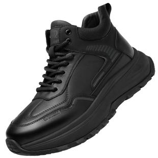 强人3515男鞋冬季加绒皮鞋户外高帮休闲棉鞋羊毛鞋运动皮鞋潮2025