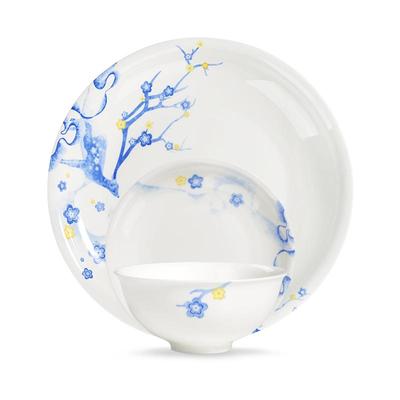 华光国瓷碗碟套装家用骨瓷餐具