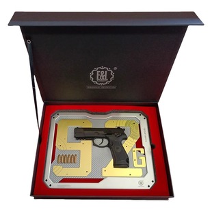 建设工业qsz92g黄金岁月pro半剖手枪模浮雕珠海航展兵装文创摆件