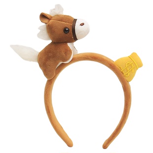 创意小马发箍马年生肖头饰可爱小马驹卡通头箍新年卖萌拍照发卡女