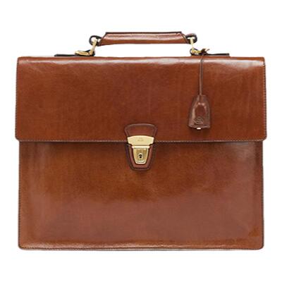 The Bridge/桥牌STOUO系列【植鞣工艺】手工牛皮男士经典公文包