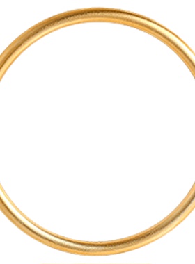 沙金素圈手镯女轻奢小众精致手环