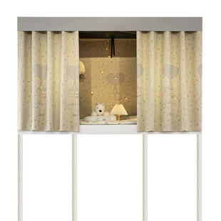 100%强遮光学生宿舍上铺床帘遮光布大学寝室上下铺床遮挡帘下桌帘