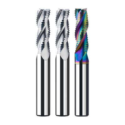 七彩全磨含钴白钢粗皮铣刀4刃3刃