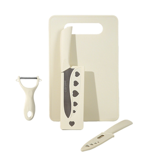 卡罗特刀具套装厨房菜刀家用切肉水果削皮刀切菜板砧板二合一组合