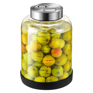 日本玻璃密封罐食品级泡菜坛子腌咸酸菜容器自动排气防爆酿酒罐子