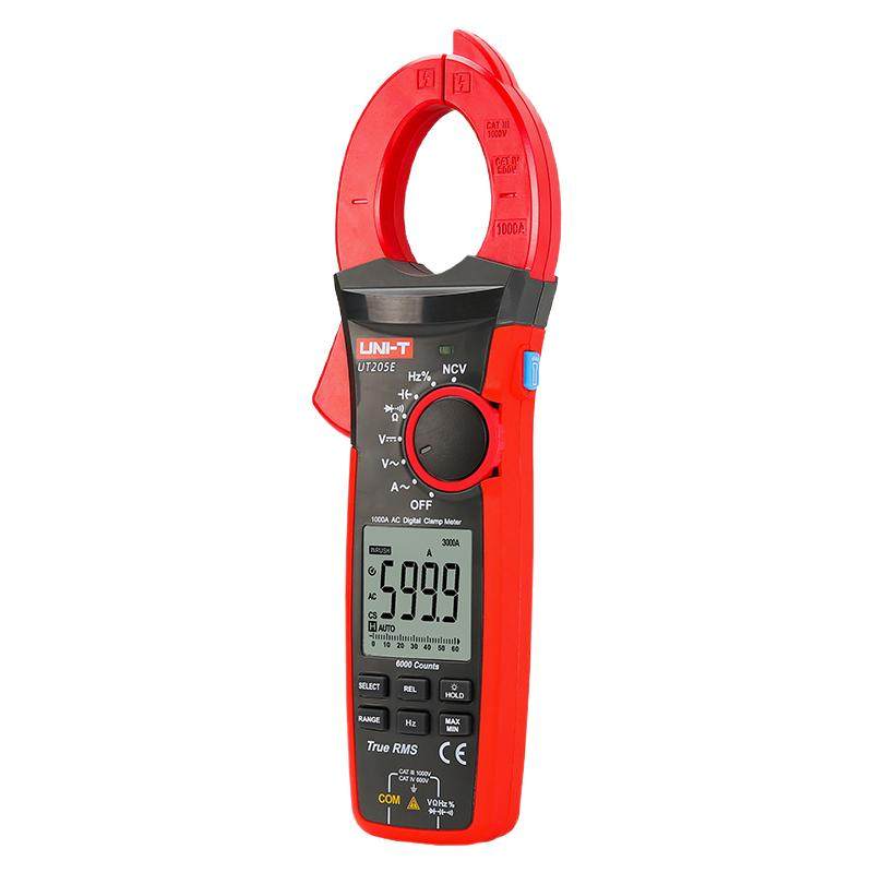 优利德UT208B高精度数字钳形表1000A交直流钳型万用表智能防烧表