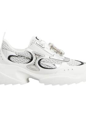 RogerVivier/罗杰维维亚女士运动休闲鞋皮革镜面织物网眼新款