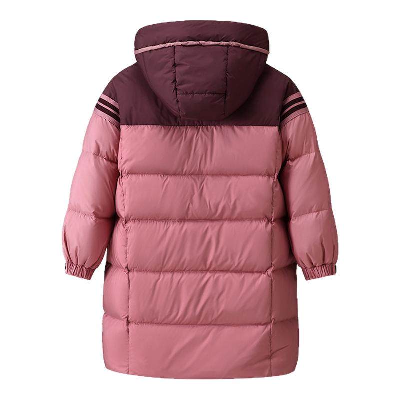 正品巴拉品女童羽绒服中长款加厚