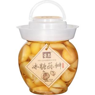 香与酸甜糖蒜腌泡蒜甜蒜糖醋大蒜头自制农家蒜瓣下饭菜480g瓶装