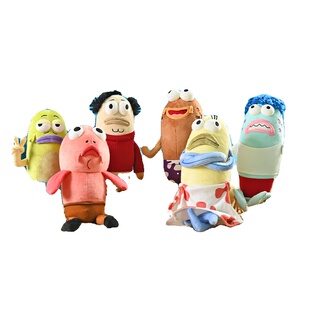 海绵宝宝potdemiel蜂蜜罐比奇堡居民抽象路人鱼搞怪有趣毛绒公仔