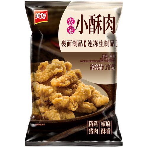 美好农家小酥肉1kg油炸猪肉网红休闲小吃加热即食海底火锅食材