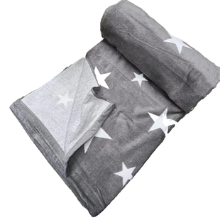 外贸纯棉割绒线圈 灰色毛巾被 盖毯全棉家用休闲毯微瑕