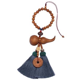 平安葫芦桃木汽车挂件车内吊坠车载挂饰2025新款后视镜饰品装饰男