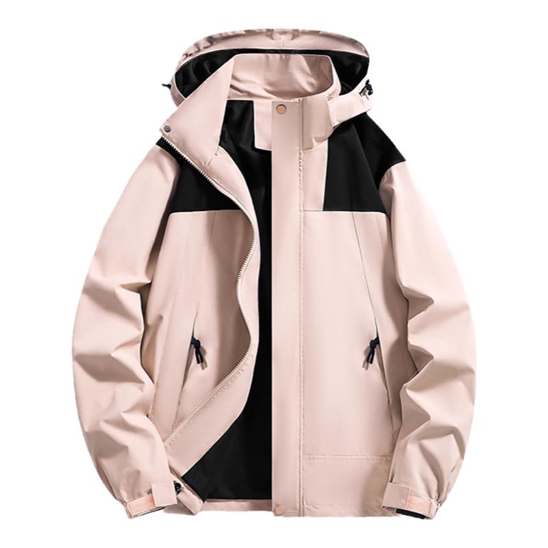 WASSUP冲锋衣外套男女款户外三合一可拆卸登山服防风防水百搭夹克