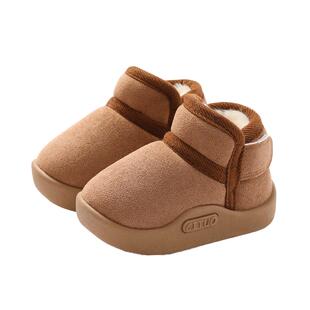 儿童雪地靴女童2024冬季加绒加厚宝宝棉靴冬鞋雪地棉男童棉鞋童鞋