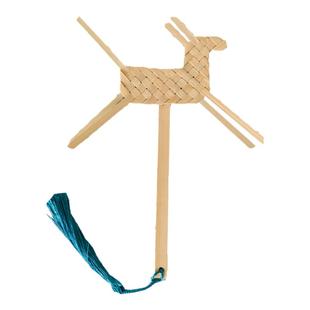 竹片竹条竹编diy材料包非遗小马书签竹条手工diy材料学生亲子活动