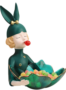 泡泡女孩玄关钥匙收纳果盘摆件