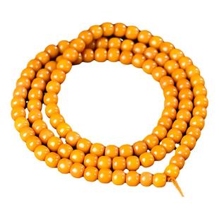 新疆和田玉黄沁老型珠项链珠链男黄玉手串手链女款桶珠玉石挂绳