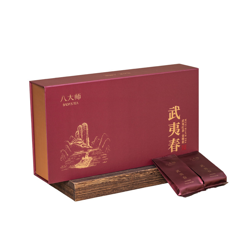 武夷山蜜香金骏眉正宗桐木高山红茶高档礼盒装茶叶500g