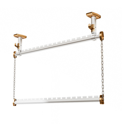 铝合金双层晾衣杆不生锈不掉落