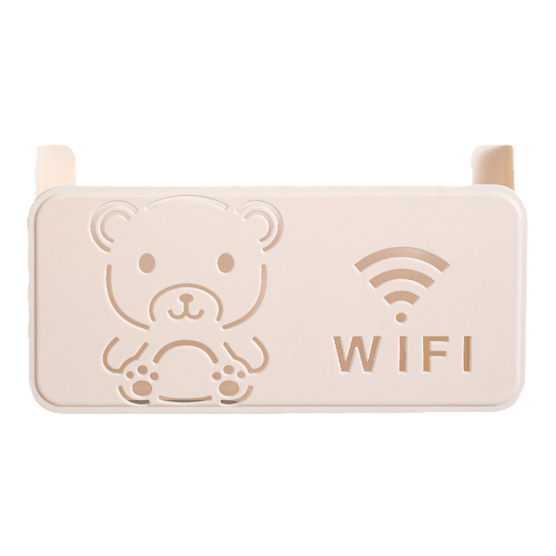 居家用品小东西免打孔路由器收纳盒壁挂式WiFi置物架客厅收纳神器