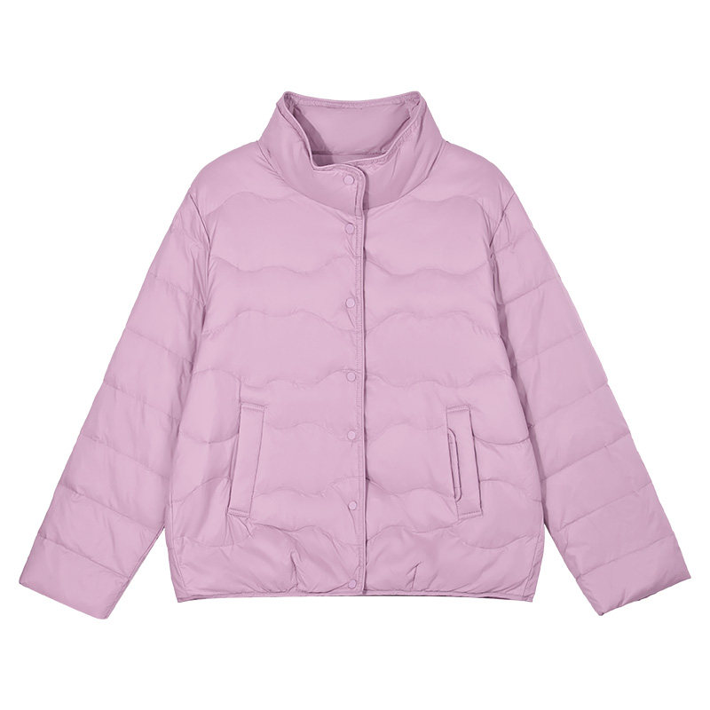 冬季立领短款女棉服小个子保暖