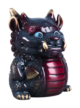 铜艺世家龙九子睚眦摆件新中式