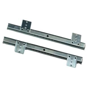 键盘滑轨 电脑桌二节导轨滚珠抽屉轨道 键盘吊装底托 14寸