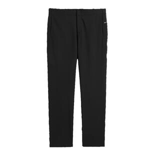 太平鸟男装 冬季黑色直筒休闲裤潮流撞色印花百搭时尚运动长裤