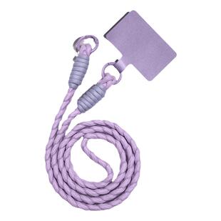 适用手机斜挎式挂绳手机壳挂件腕链可手提方便携带高级感纯色编织多功能手绳防丢绳钥匙扣新款防盗长款女式的