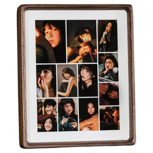 实木创意多宫格照片墙情侣定制多图记录高级感相框diy礼物摆台