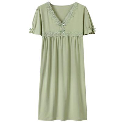 睡裙女夏季莫代尔短袖连衣裙