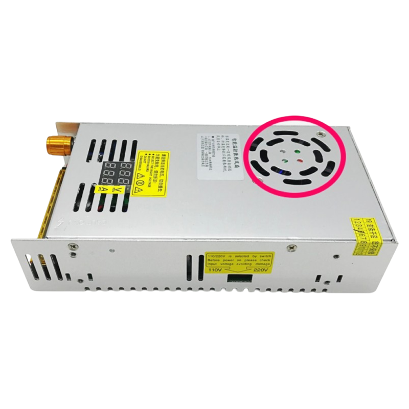 双数显0-48V10A480W带电压电流数显可调直流开关电源HJS-480-0-48