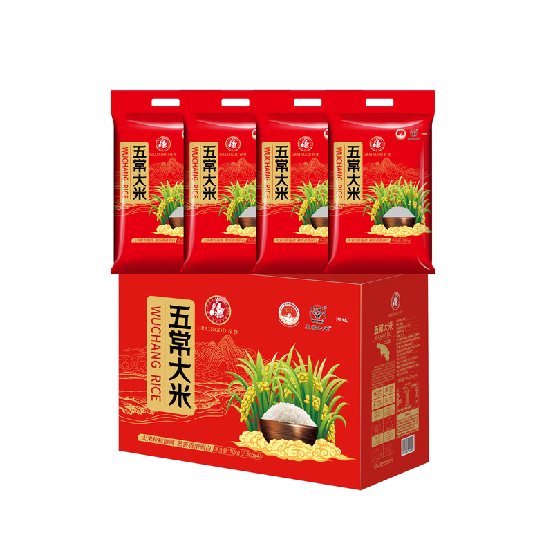 正宗五常大米双标认证礼盒