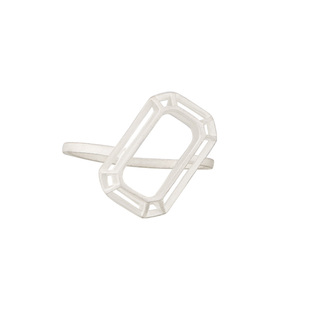 Rainy and Cloudy轮廓｜正经宝石戒指烧白不正经宝石烧白戒指银饰