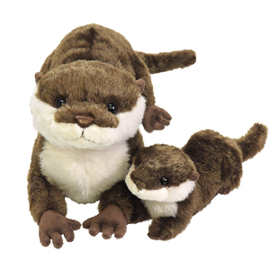 sunlemon仿真动物水獭毛绒玩偶宝宝安抚公仔可爱生日玩具女生礼物