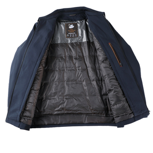 恒源祥冬高档羽绒服中年加厚保暖可拆卸鹅绒内胆外套男爸爸装夹克