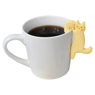 挂杯猫咪卡通饼干模具可爱动物咖啡挂杯猫diy下午茶装饰烘焙工具