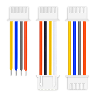XH2.54端子线 耐高温硅胶软线JST/XH2.5大电流连接线插头2/3/4/5p