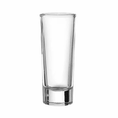 直筒玻璃白酒杯细高家用小酒杯烈酒杯一口杯加厚底小酒盅一两杯